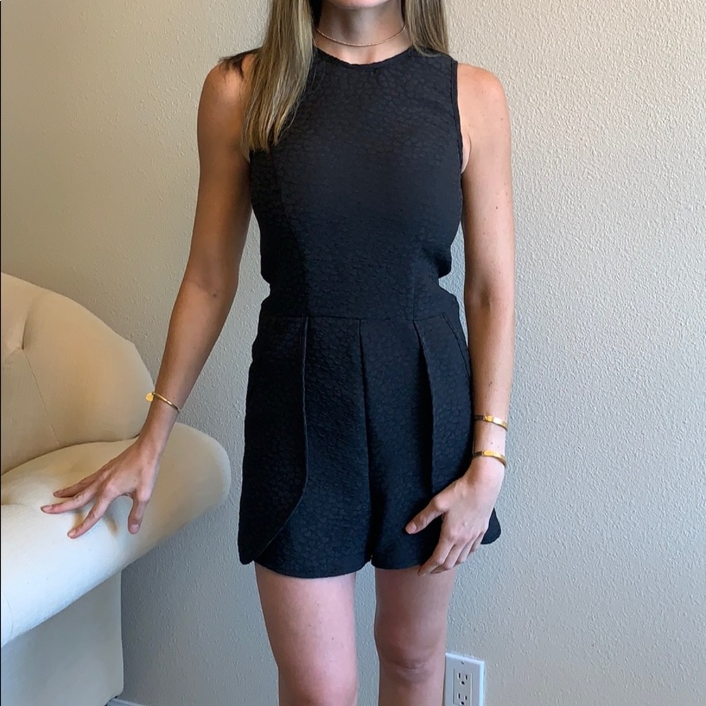 Aqua Black romper
